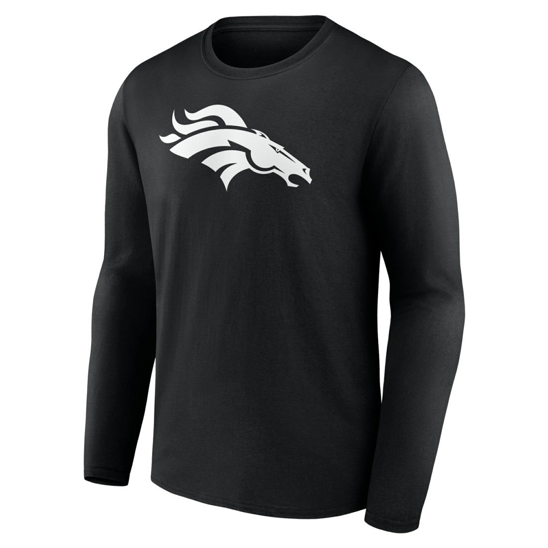 Denver Broncos Personalized Name & Number Monochrome Long Sleeve T-Shirt - Black - NFL