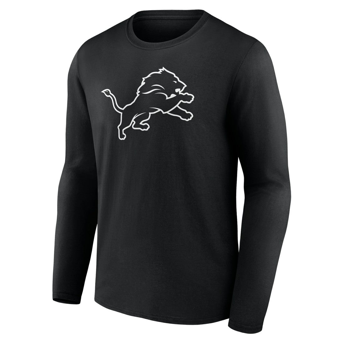 Detroit Lions Personalized Name & Number Monochrome Long Sleeve T-Shirt - Black - NFL