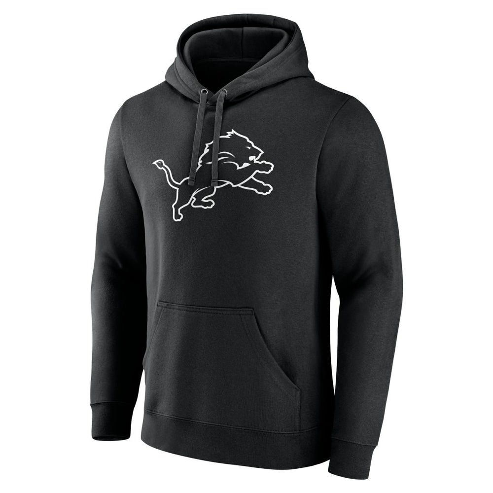 Detroit Lions Personalized Name & Number Pullover Hoodie - Black - NFL