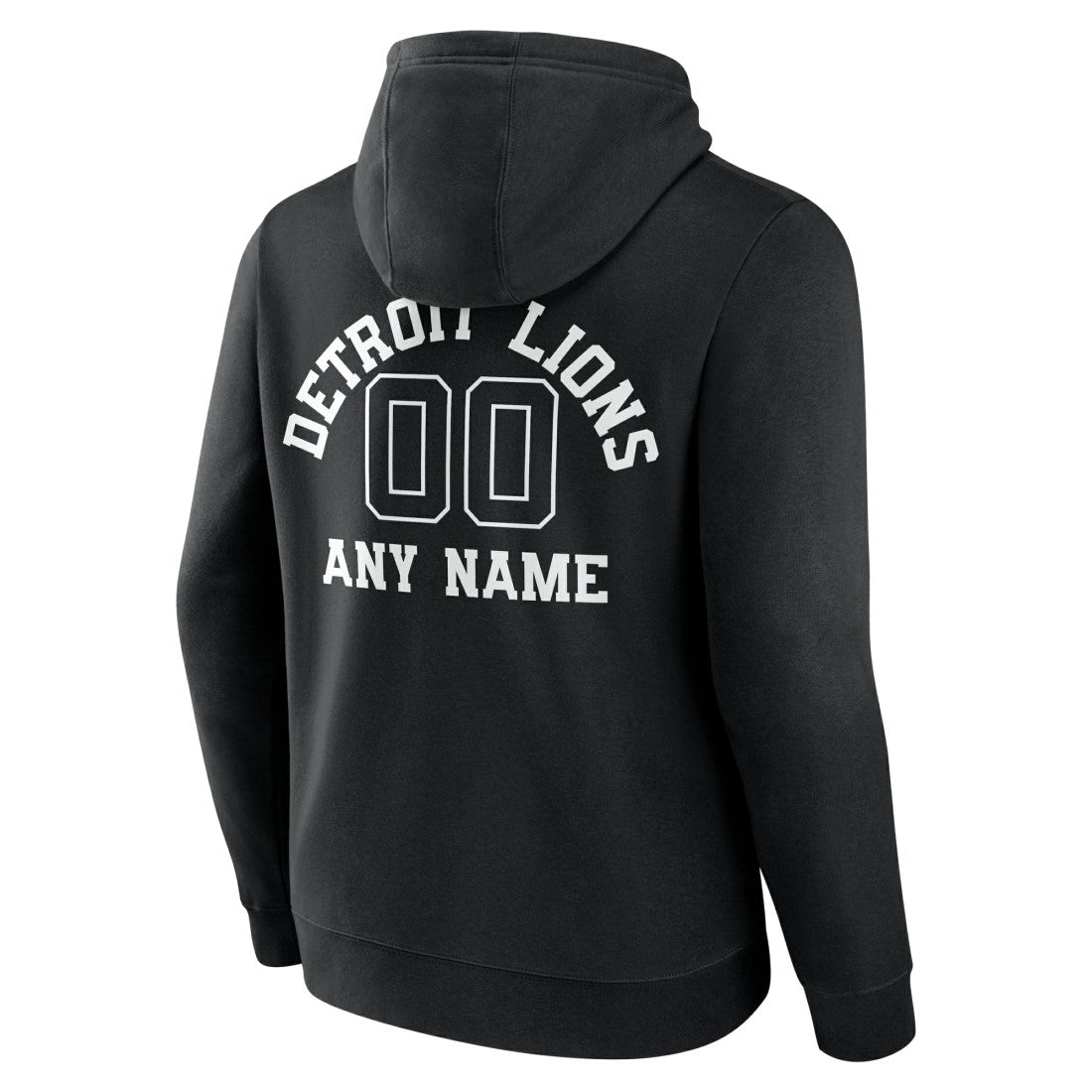 Detroit Lions Personalized Name & Number Pullover Hoodie - Black - NFL