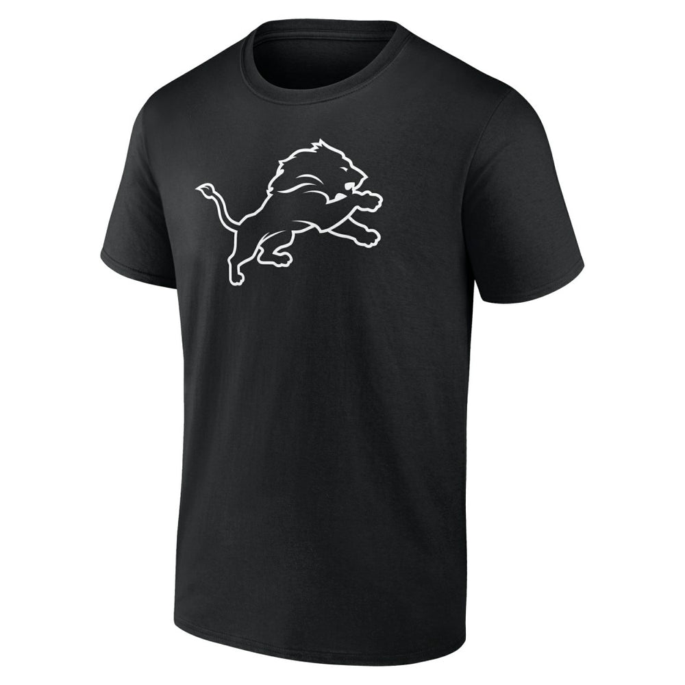 Detroit Lions Personalized Name & Number Monochrome T-Shirt - Black - NFL