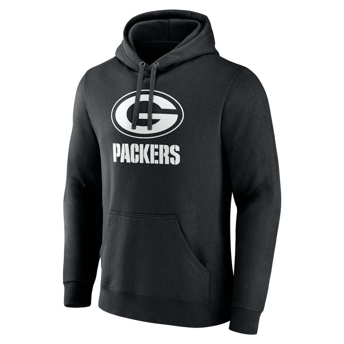 Green Bay Packers Personalized Name & Number Pullover Hoodie - Black - NFL