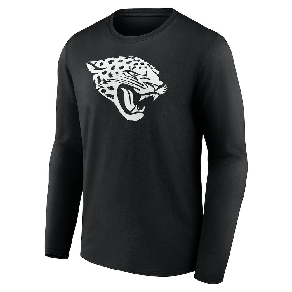 Jacksonville Jaguars Personalized Name & Number Monochrome Long Sleeve T-Shirt - Black - NFL
