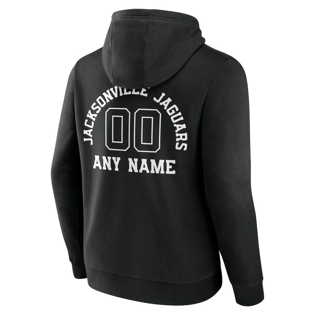 Jacksonville Jaguars Personalized Name & Number Pullover Hoodie - Black - NFL