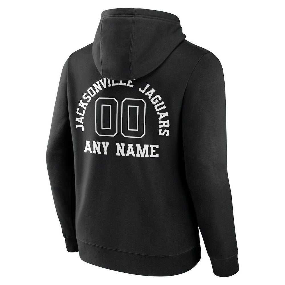 Jacksonville Jaguars Personalized Name & Number Pullover Hoodie - Black - NFL
