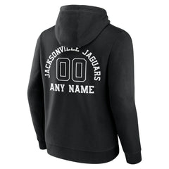 Jacksonville Jaguars Personalized Name & Number Pullover Hoodie - Black - NFL