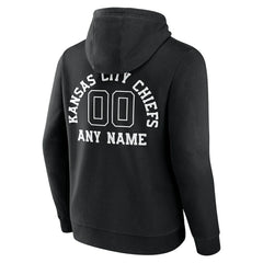 Kansas City Chiefs Personalized Name & Number Pullover Hoodie - Black - NFL