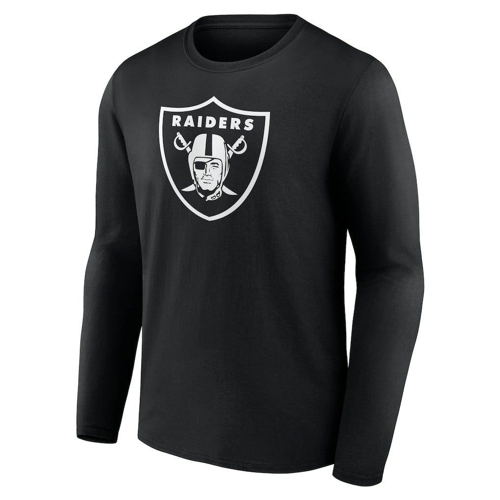 Las Vegas Raiders Personalized Name & Number Monochrome Long Sleeve T-Shirt - Black - NFL