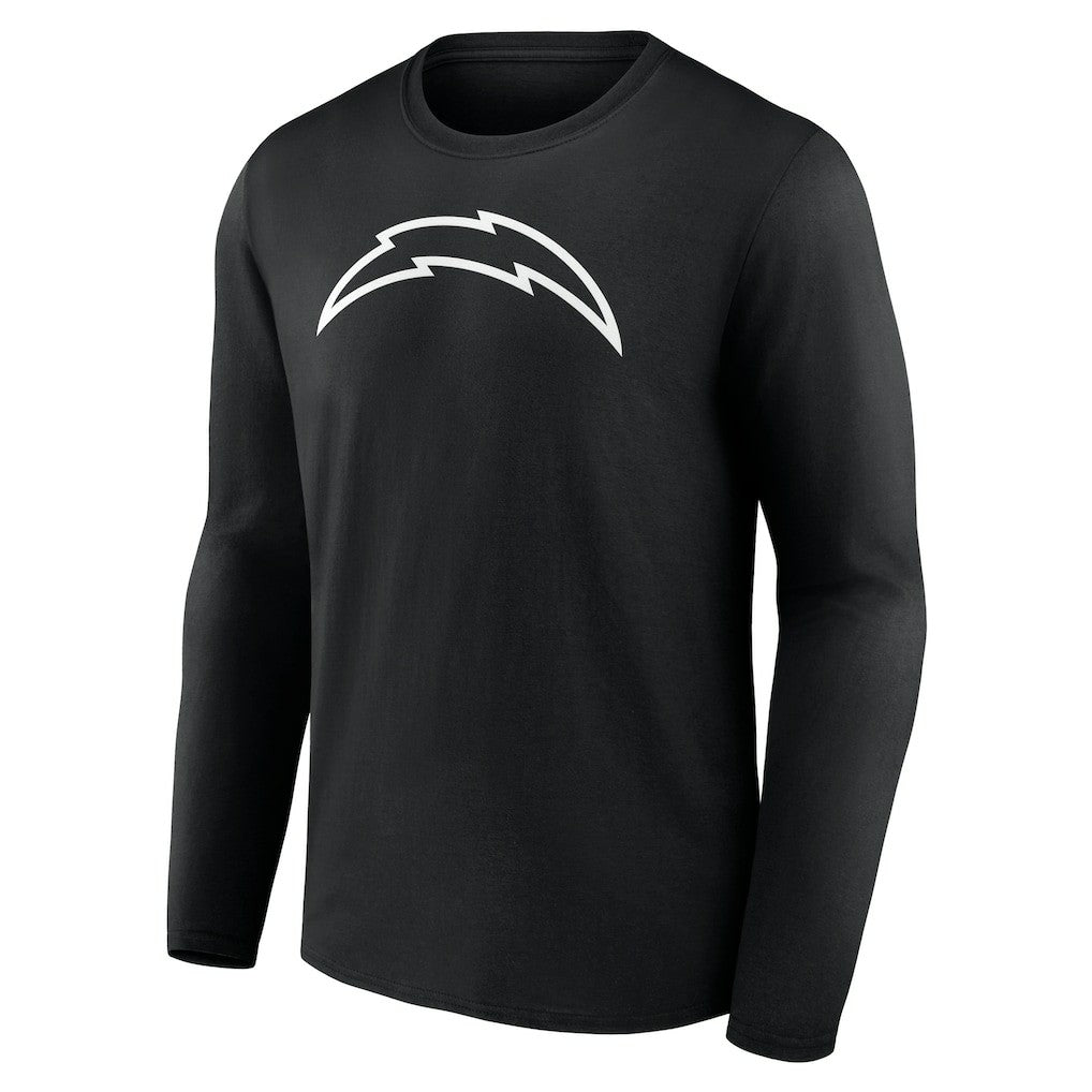 Los Angeles Chargers Personalized Name & Number Monochrome Long Sleeve T-Shirt - Black - NFL