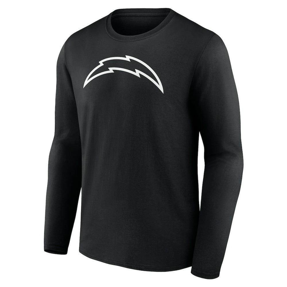 Los Angeles Chargers Personalized Name & Number Monochrome Long Sleeve T-Shirt - Black - NFL