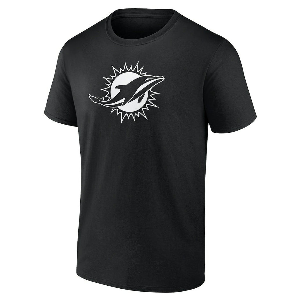 Miami Dolphins Personalized Name & Number Monochrome T-Shirt - Black - NFL