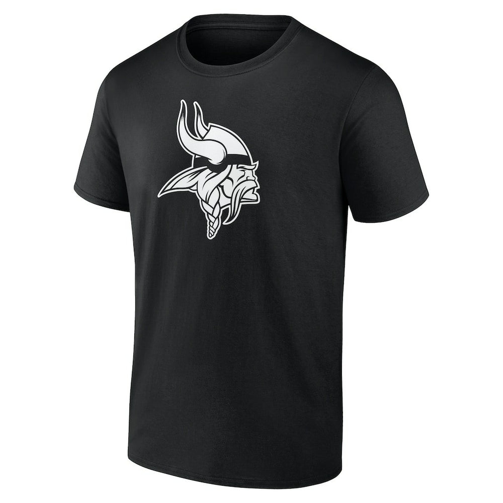 Minnesota Vikings Personalized Name & Number Monochrome T-Shirt - Black - NFL