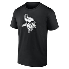 Minnesota Vikings Personalized Name & Number Monochrome T-Shirt - Black - NFL