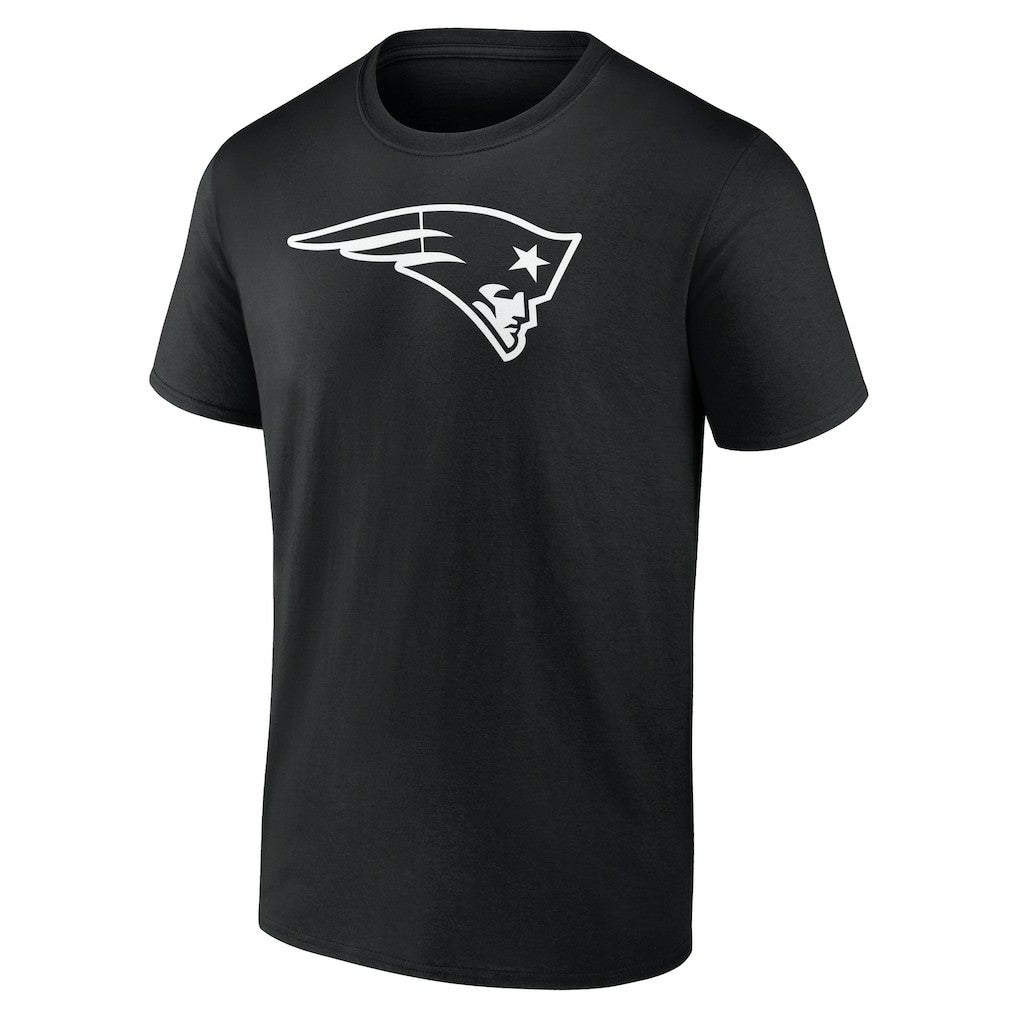 New England Patriots Personalized Name & Number Monochrome T-Shirt - Black - NFL
