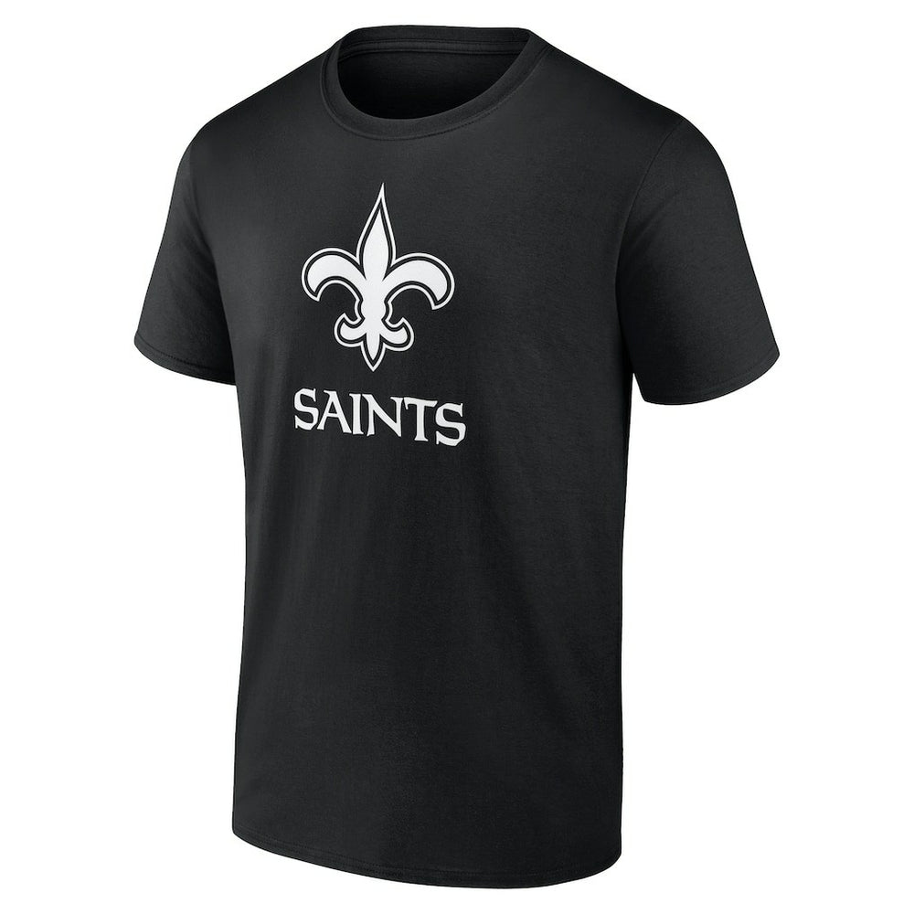 New Orleans Saints Personalized Name & Number Monochrome T-Shirt - Black - NFL