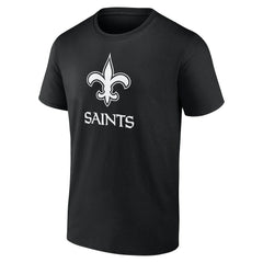 New Orleans Saints Personalized Name & Number Monochrome T-Shirt - Black - NFL