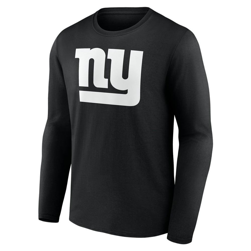 New York Giants Personalized Name & Number Monochrome Long Sleeve T-Shirt - Black - NFL
