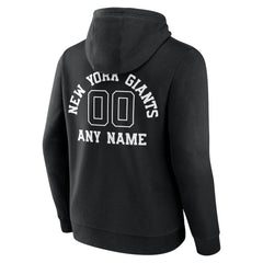 New York Giants Personalized Name & Number Pullover Hoodie - Black - NFL