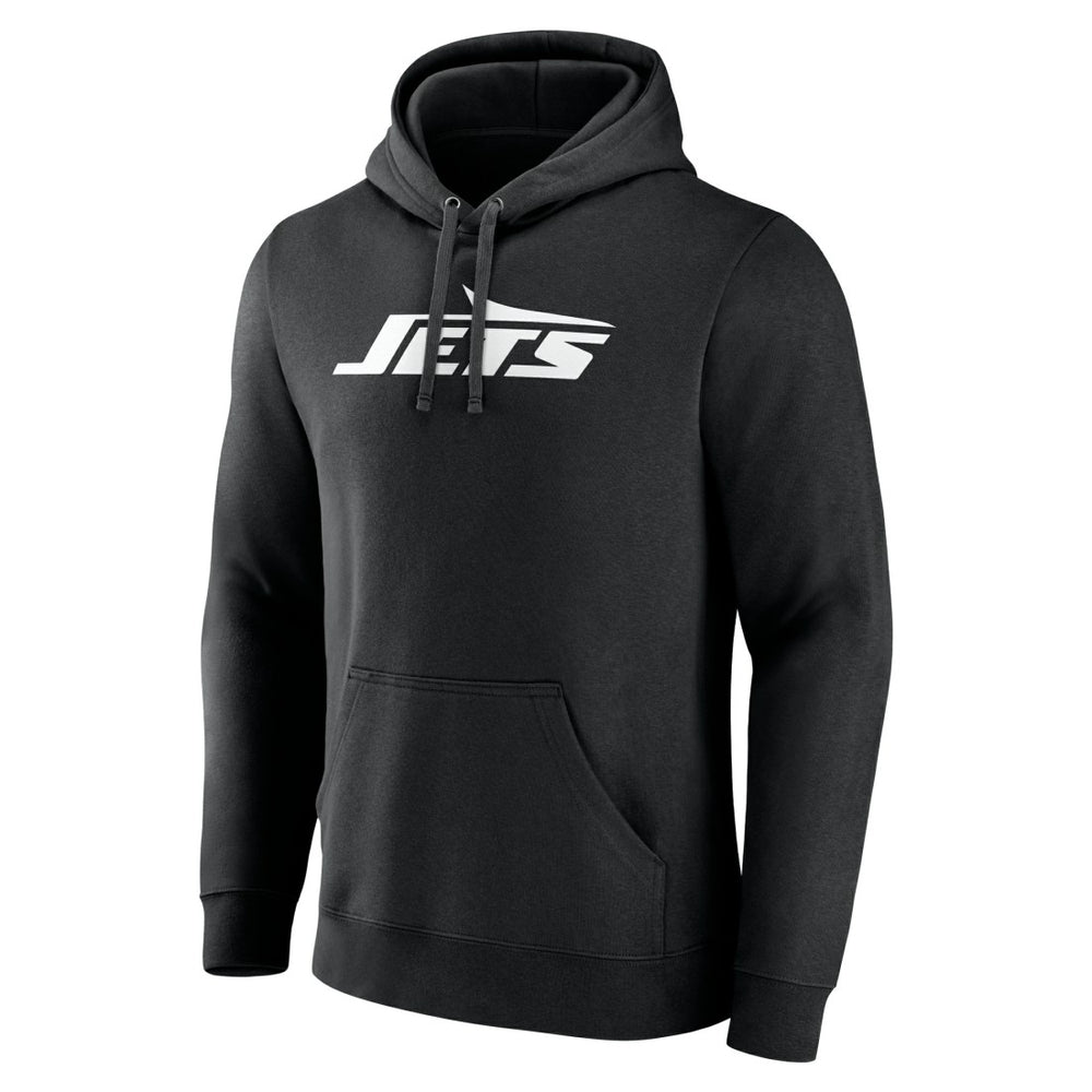 New York Jets Personalized Name & Number Pullover Hoodie - Black - NFL