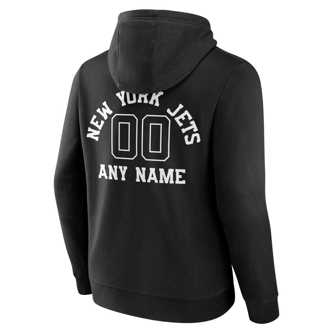 New York Jets Personalized Name & Number Pullover Hoodie - Black - NFL