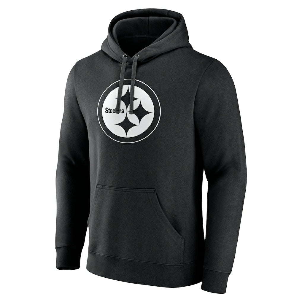 Pittsburgh Steelers Personalized Name & Number Pullover Hoodie - Black - NFL