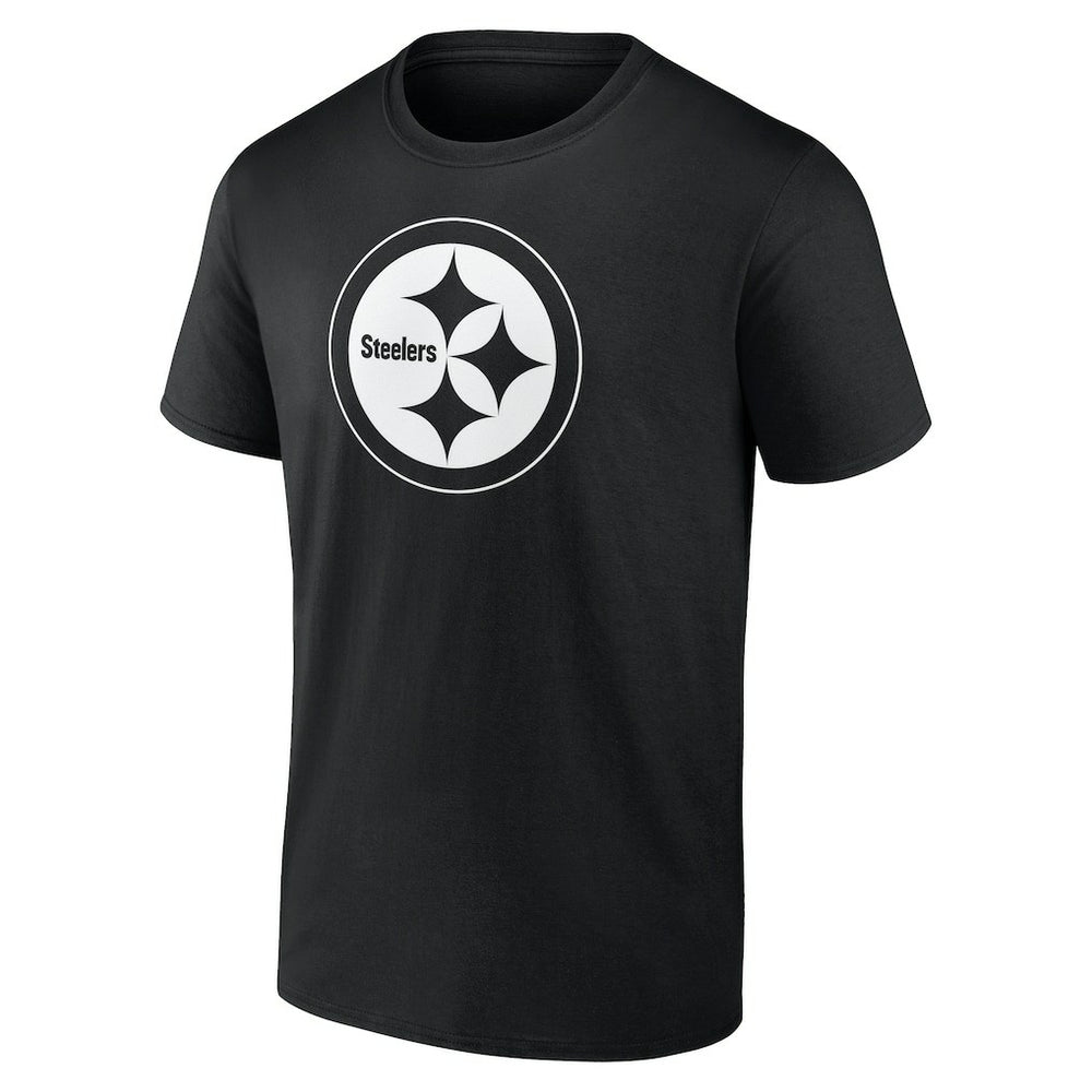 Pittsburgh Steelers Personalized Name & Number Monochrome T-Shirt - Black - NFL