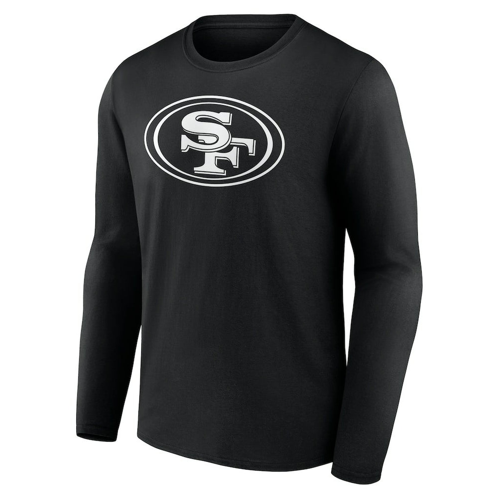San Francisco 49ers Personalized Name & Number Monochrome Long Sleeve T-Shirt - Black - NFL