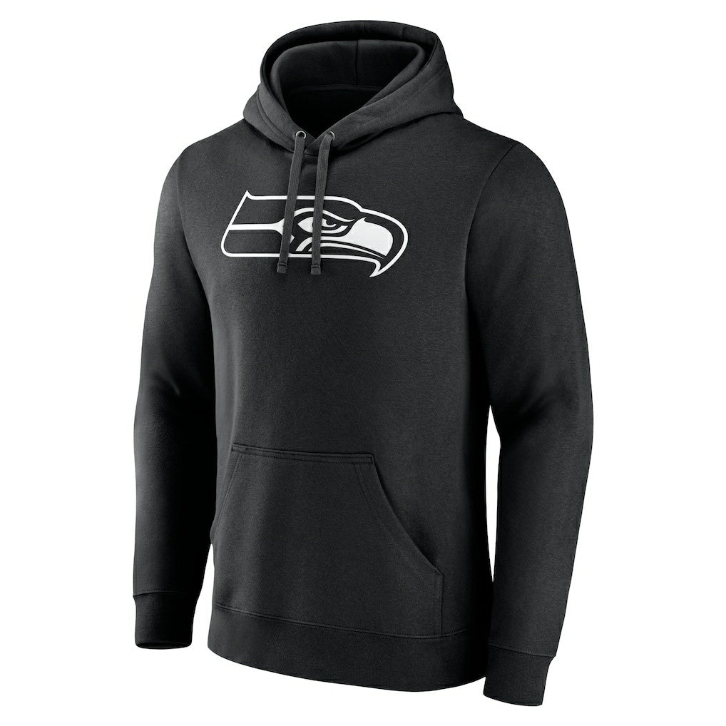Seattle Seahawks Personalized Name & Number Pullover Hoodie - Black - NFL