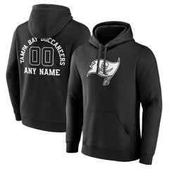 Tampa Bay Buccaneers Personalized Name & Number Pullover Hoodie - Black - NFL