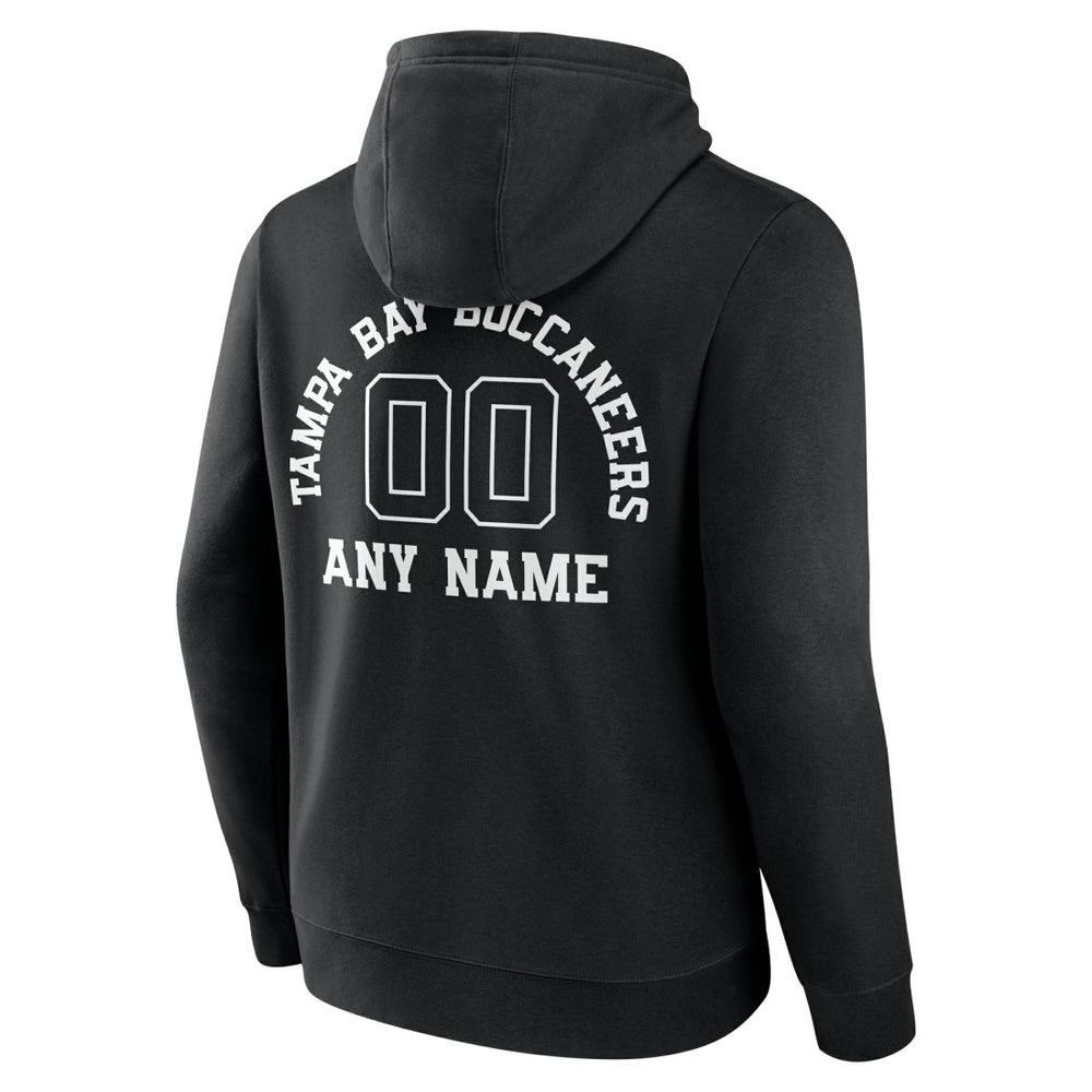 Tampa Bay Buccaneers Personalized Name & Number Pullover Hoodie - Black - NFL
