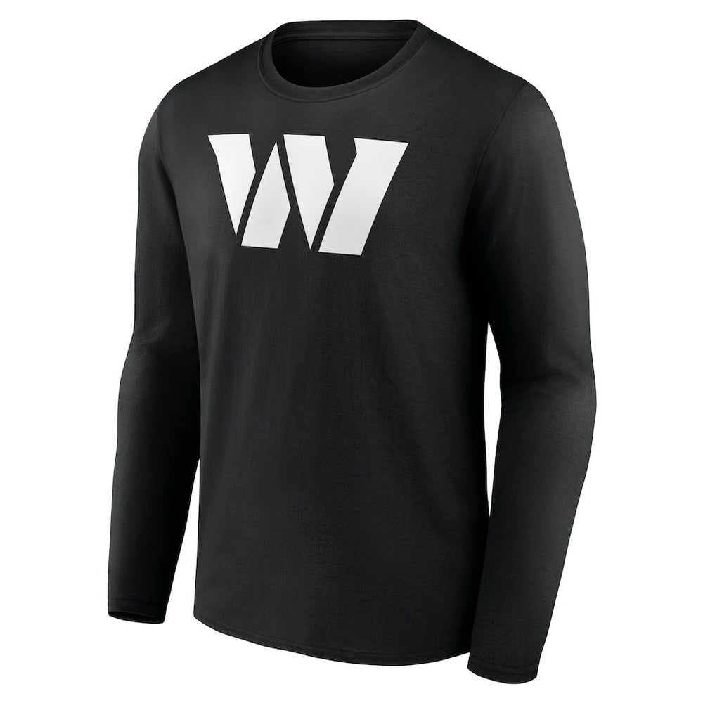 Washington Commanders Personalized Name & Number Monochrome Long Sleeve T-Shirt - Black - NFL