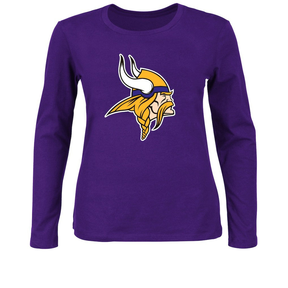 Minnesota Vikings Women's Plus Size Long Sleeve T-Shirt - Purple - Fanatics