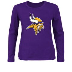 Minnesota Vikings Women's Plus Size Long Sleeve T-Shirt - Purple - Fanatics