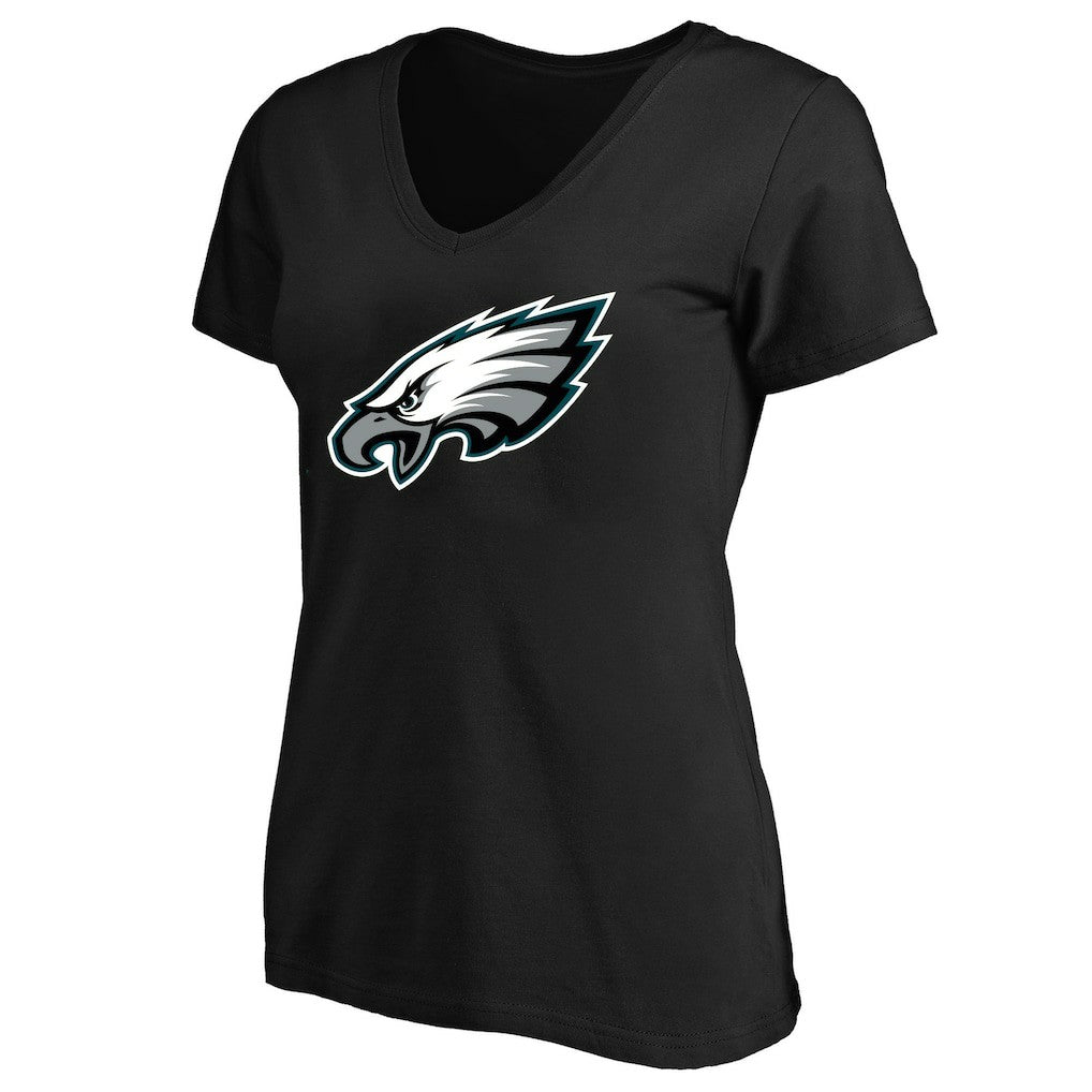 Philadelphia Eagles Women's Plus Size V-Neck T-Shirt - Black - Fanatics