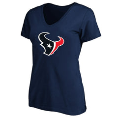 Houston Texans Women's Plus Size V-Neck T-Shirt - Navy - Fanatics