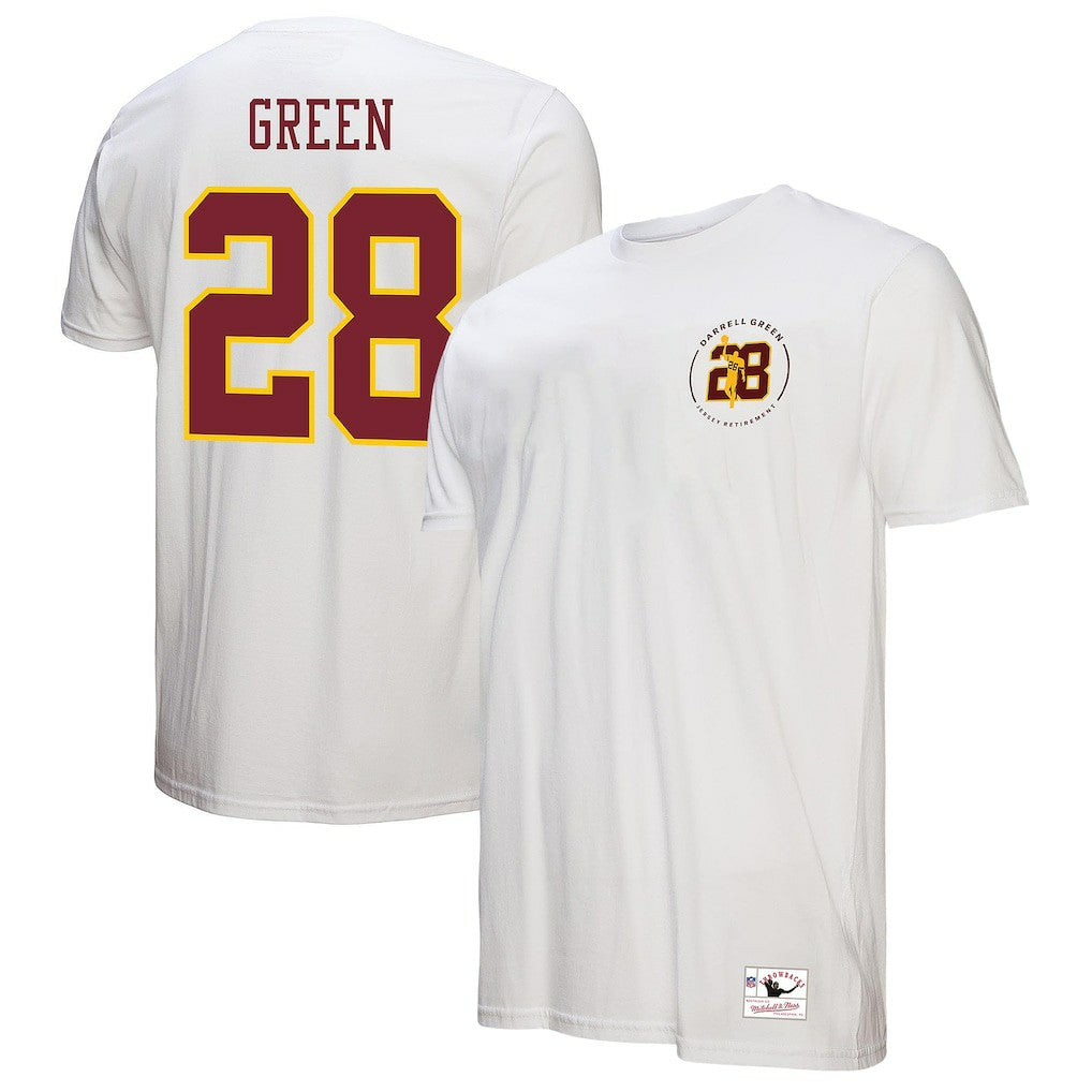 Darrell Green Washington Commanders Retired Player Name & Number T-Shirt - White - Mitchell & Ness