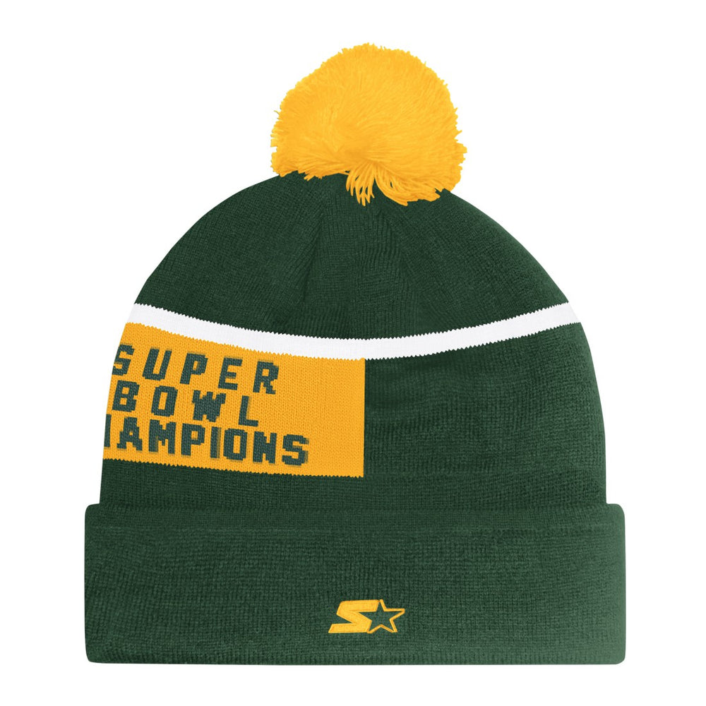 Green Bay Packers Starter Unisex Chyron Cuffed Knit Hat with Pom - Green - NFL