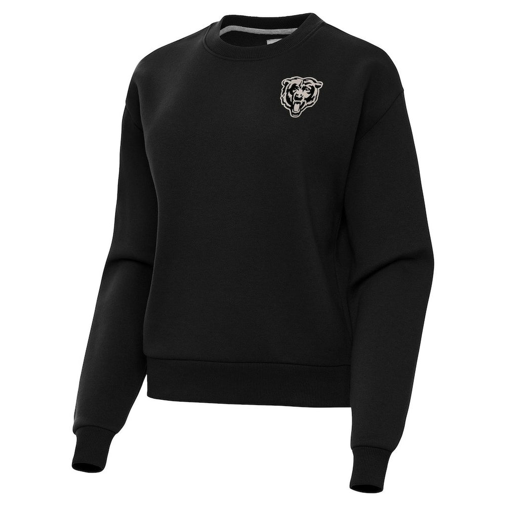Chicago Bears Antigua Women's Victory Pullover Sweatshirt - Black - NFL