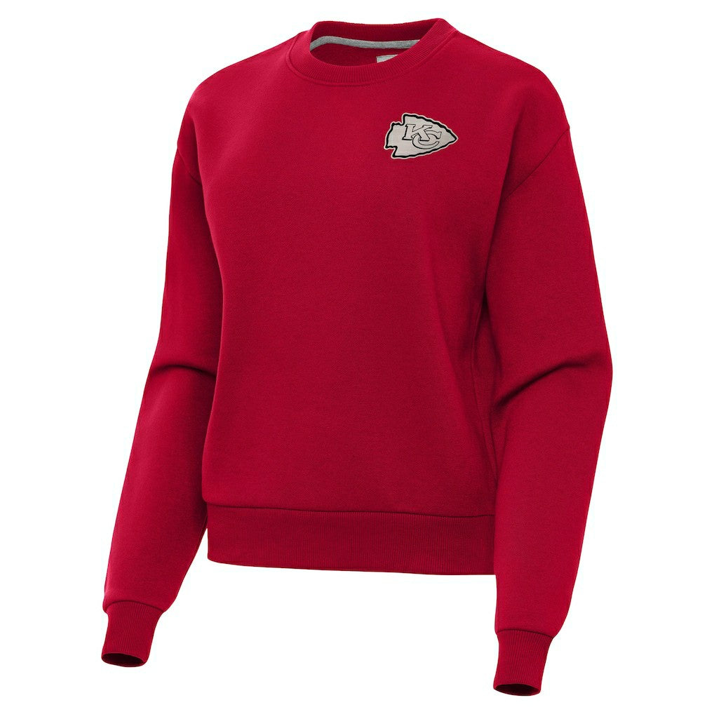 Kansas City Chiefs Antigua Women's Victory Pullover Sweatshirt - Red - NFL