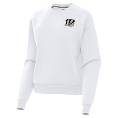 Cincinnati Bengals Antigua Women's Victory Pullover Sweatshirt - White - NFL