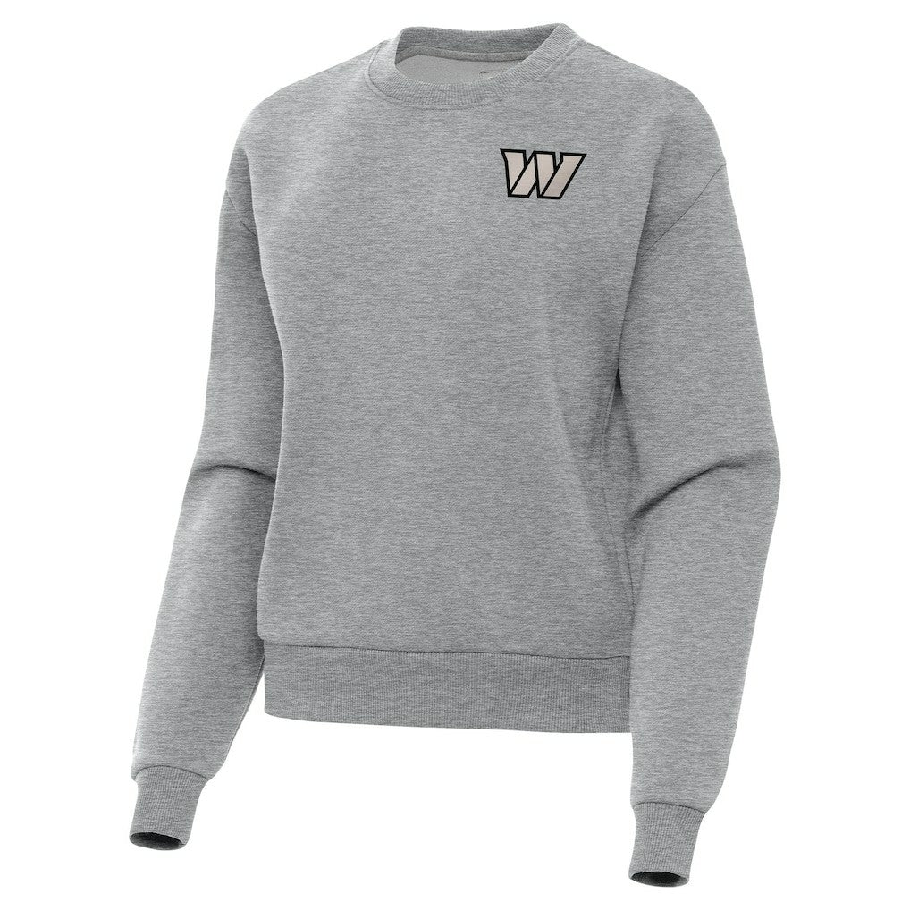 Washington Commanders Antigua Women's Victory Pullover Sweatshirt - Heather Gray - NFL