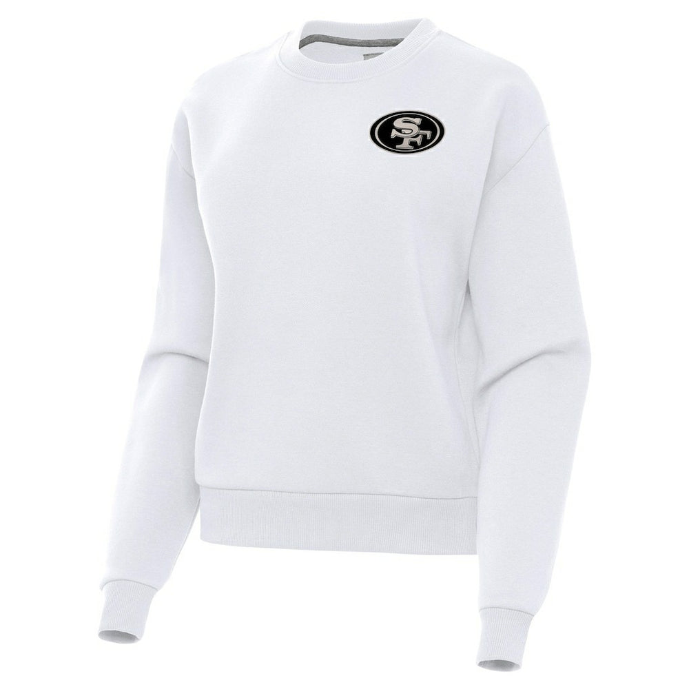 San Francisco 49ers Antigua Women's Victory Pullover Sweatshirt - White - NFL