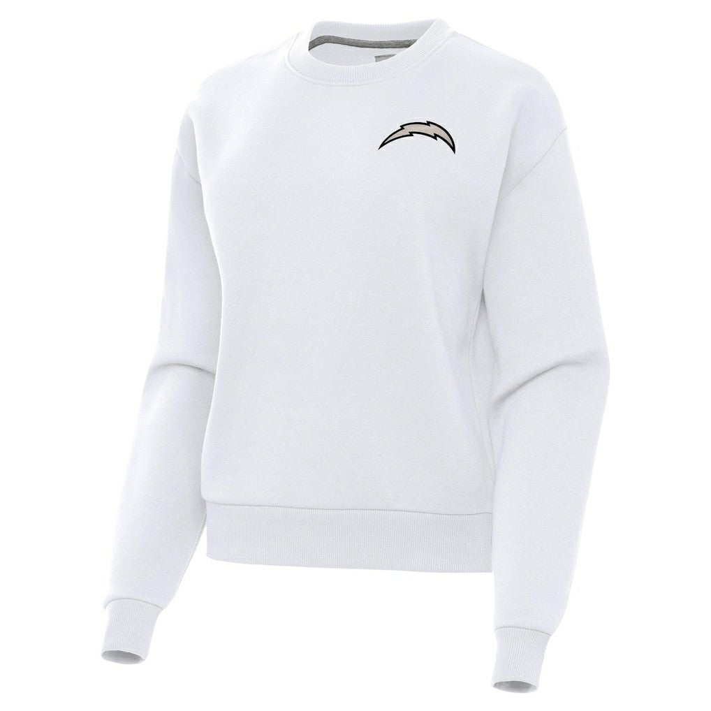 Los Angeles Chargers Antigua Women's Victory Pullover Sweatshirt - White - NFL