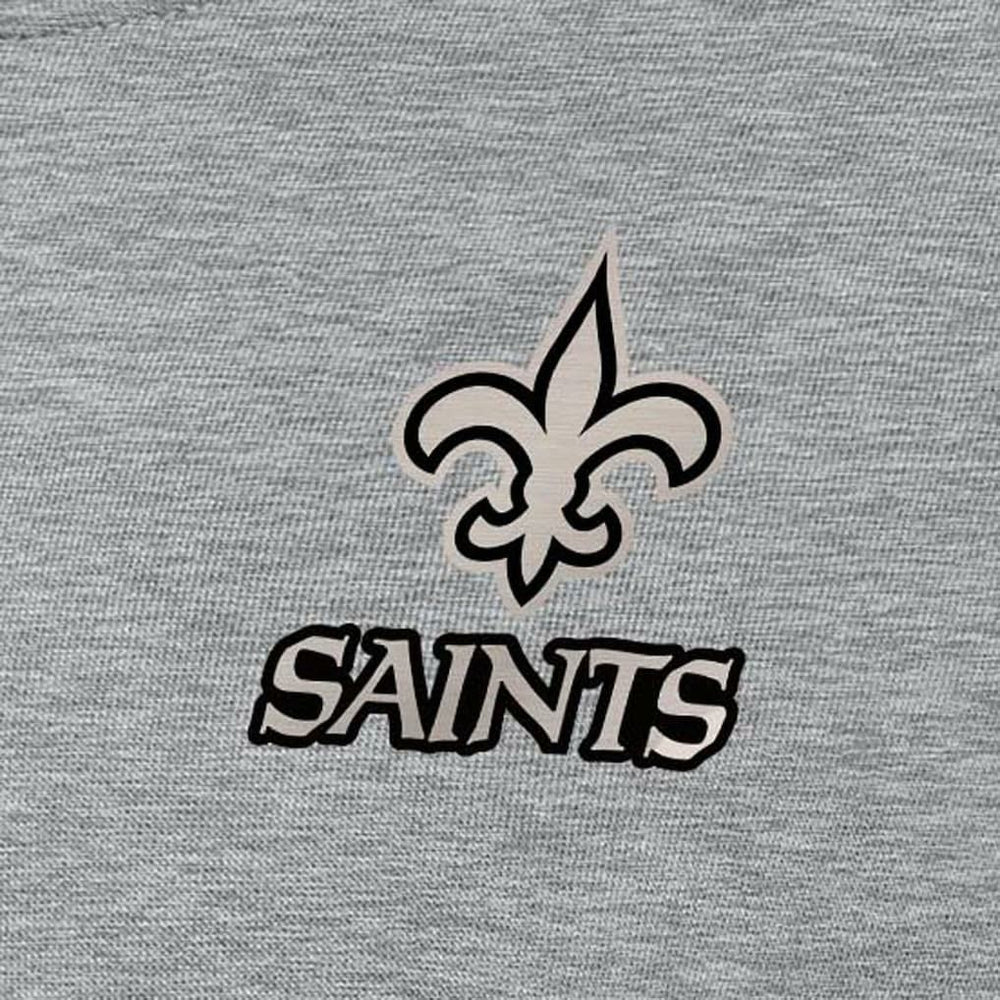 New Orleans Saints Antigua Women's Victory Pullover Sweatshirt - Heather Gray - NFL