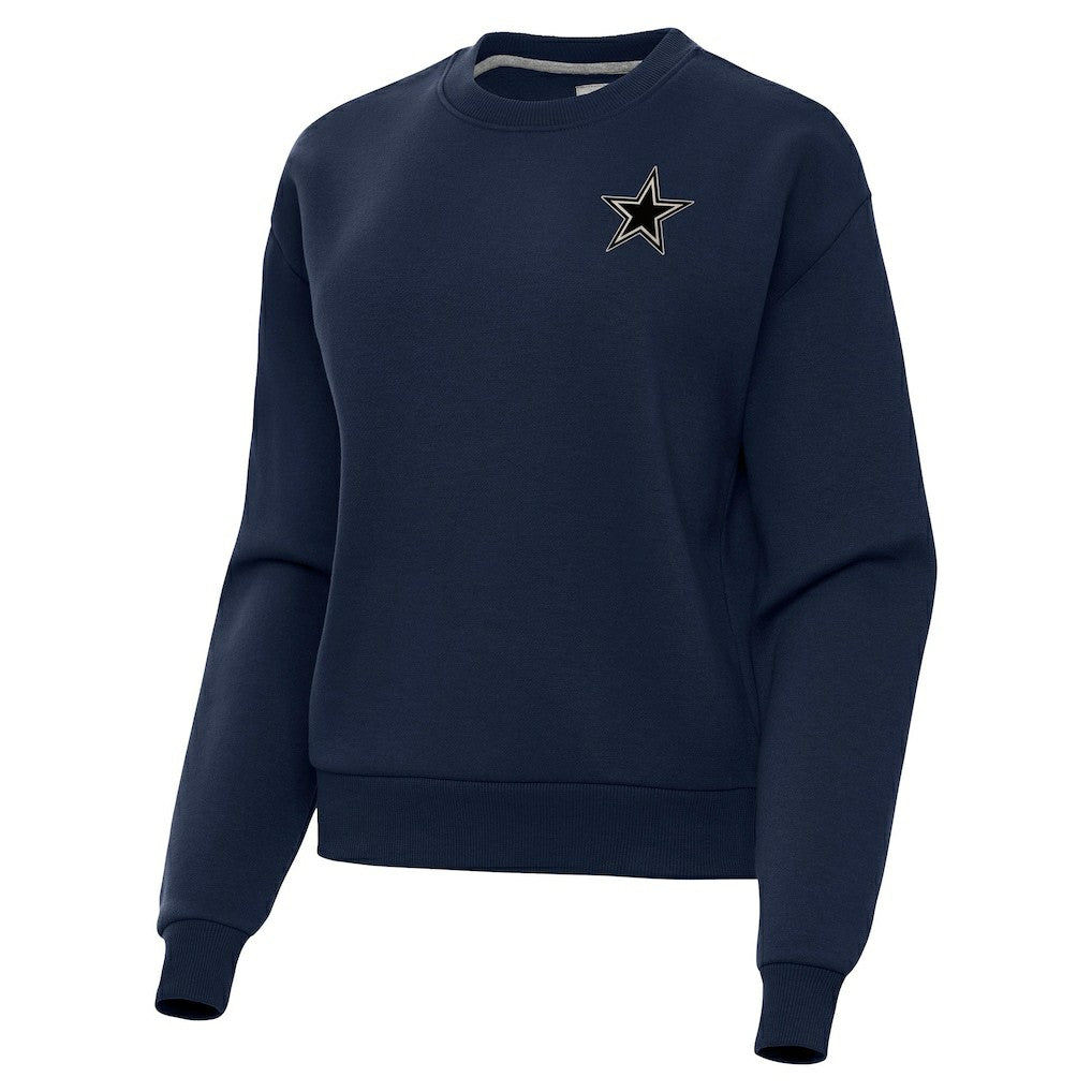 Dallas Cowboys Antigua Women's Victory Pullover Sweatshirt - Navy - NFL