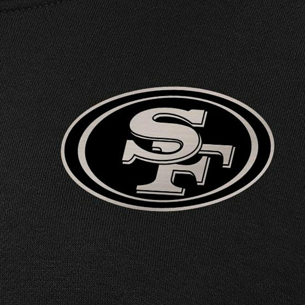 San Francisco 49ers Antigua Women's Victory Pullover Sweatshirt - Black - NFL
