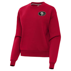 San Francisco 49ers Antigua Women's Victory Pullover Sweatshirt - Scarlet - NFL