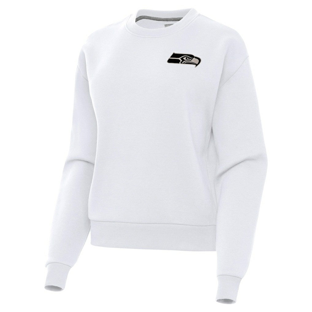 Seattle Seahawks Antigua Women's Victory Pullover Sweatshirt - White - NFL