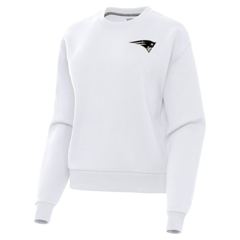 New England Patriots Antigua Women's Victory Pullover Sweatshirt - White - NFL