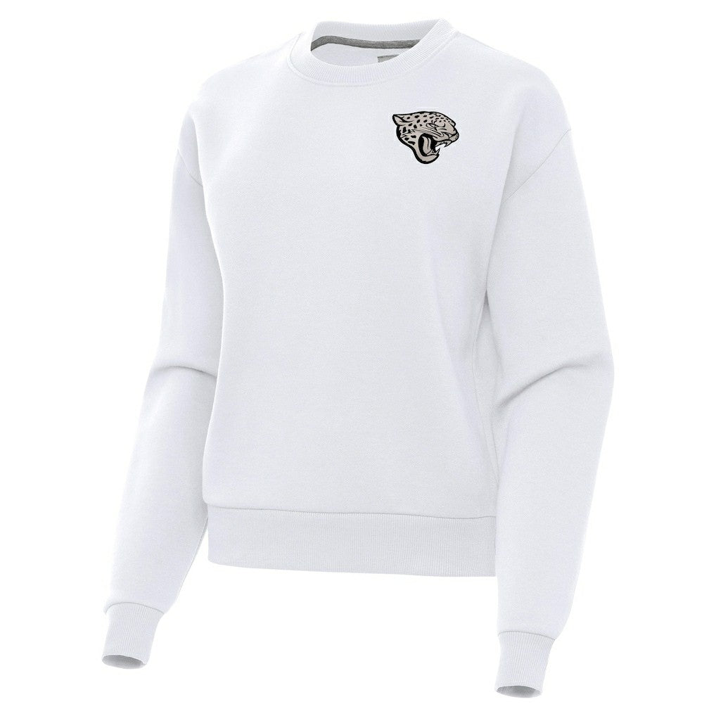 Jacksonville Jaguars Antigua Women's Victory Pullover Sweatshirt - White - NFL